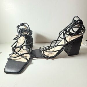 Jessica Simpson Black Strappy Heels